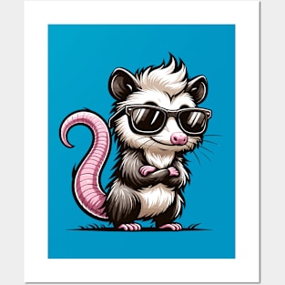 Opposum Cute Animal Posters and Art